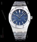 JF Replica Audemars Piguet Royal Oak Stainless steel Blue Dial Watch 3120 Movement